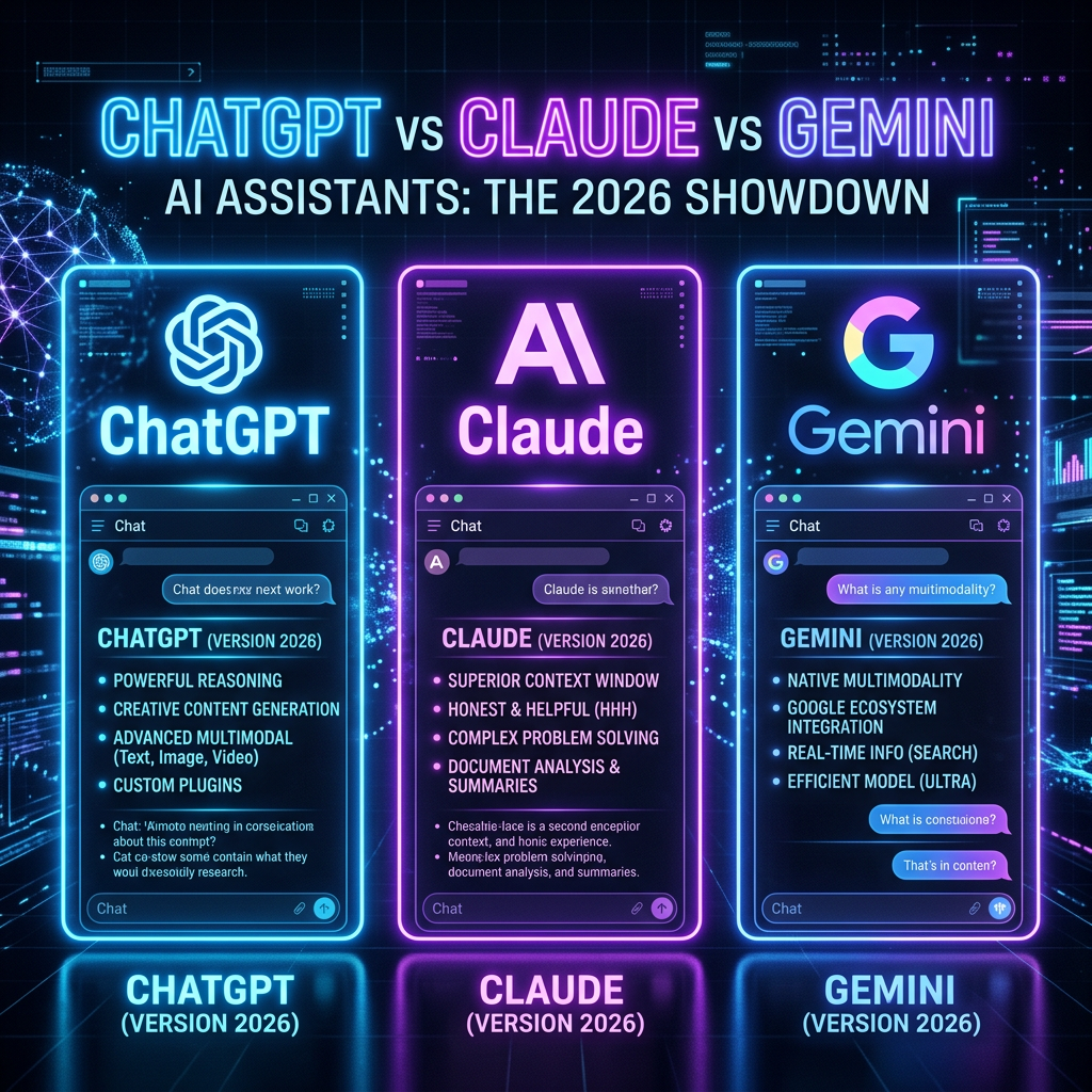 ChatGPT vs Claude vs Gemini: Which AI Assistant is Best in&nbsp;2026?