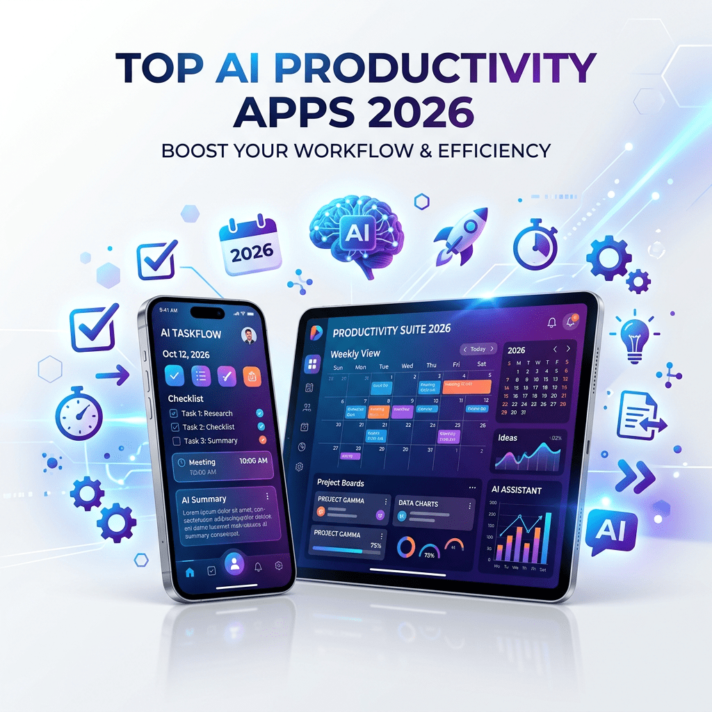 Top 5 AI Productivity Apps You Need in&nbsp;2026
